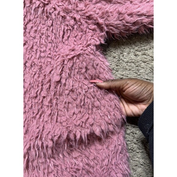 Ashley Stewart Teddy Jacket Women’s 14/16 Barbie Pink Fluffy Bratz Material Girl - Picture 4 of 7